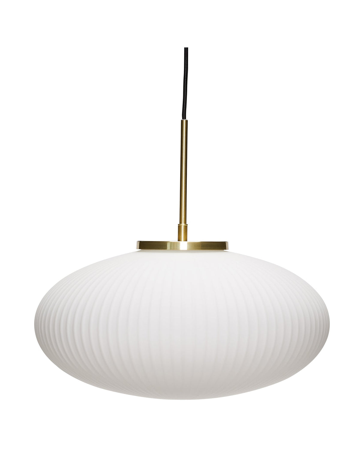 Serene - Lampada a sospensione ellittica, bianca