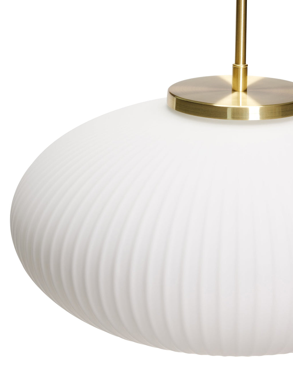 Serene - Lampada a sospensione ellittica, bianca
