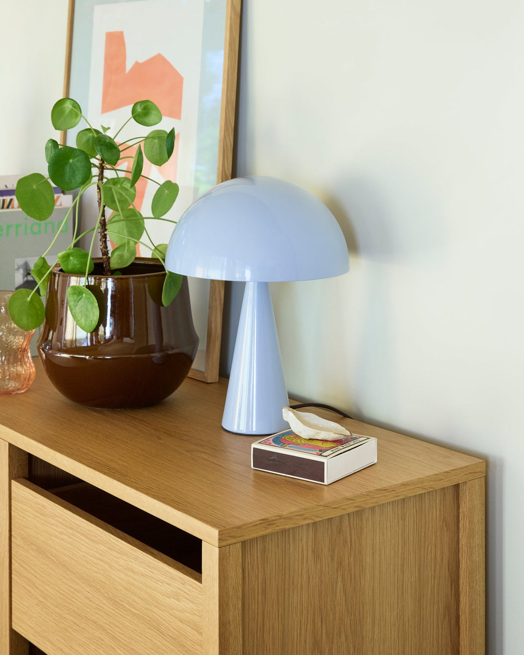 Mush mini -  Lampada da tavolo azzurro ghiaccio