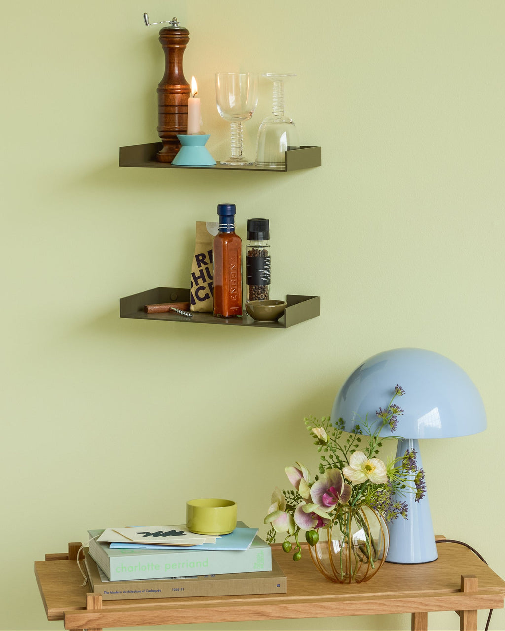 Mush mini -  Lampada da tavolo azzurro ghiaccio