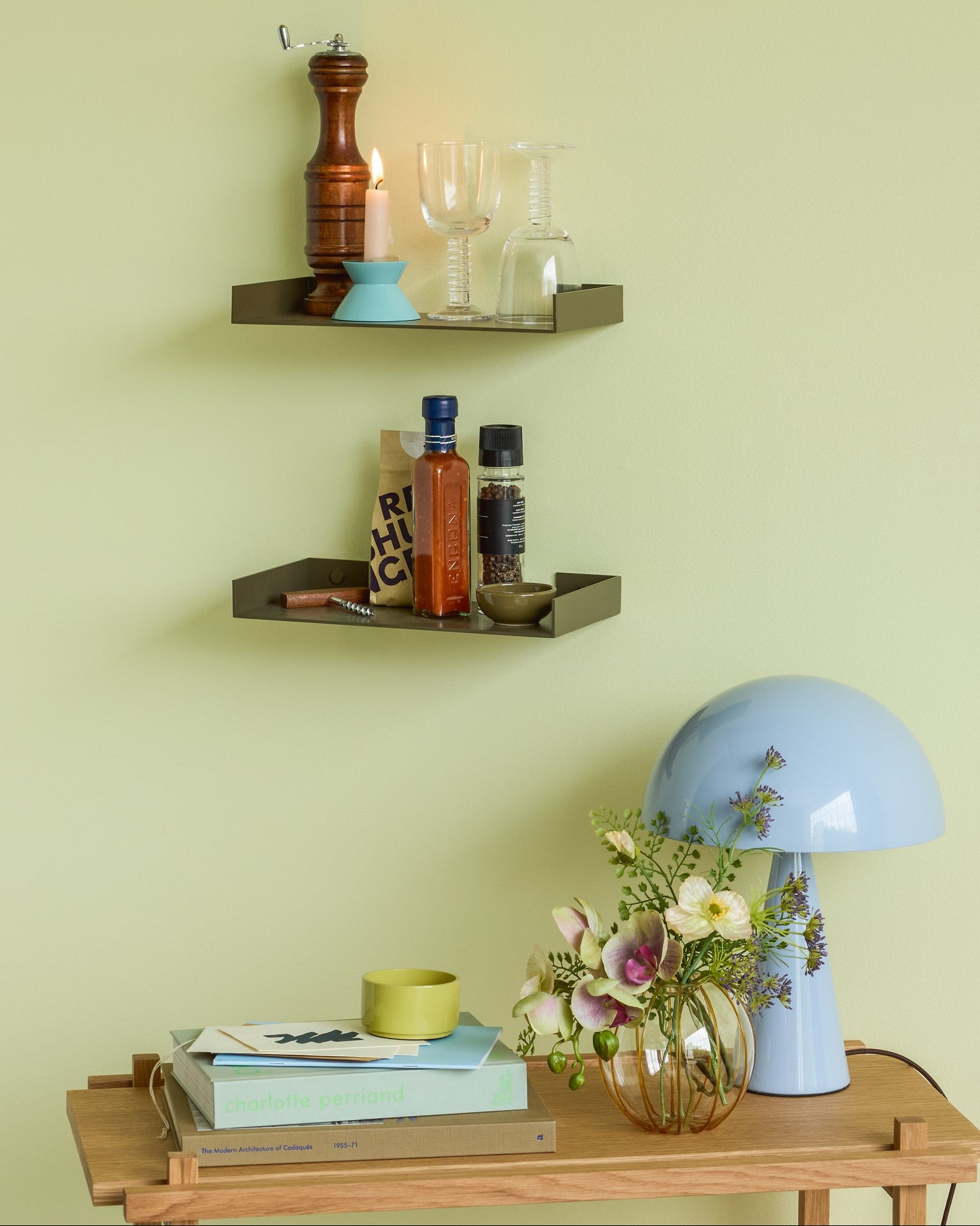 Mush mini -  Lampada da tavolo azzurro ghiaccio