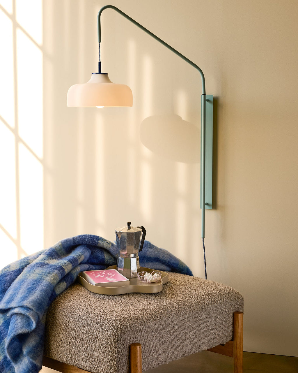 Current - Lampada da parete azzurro chiaro