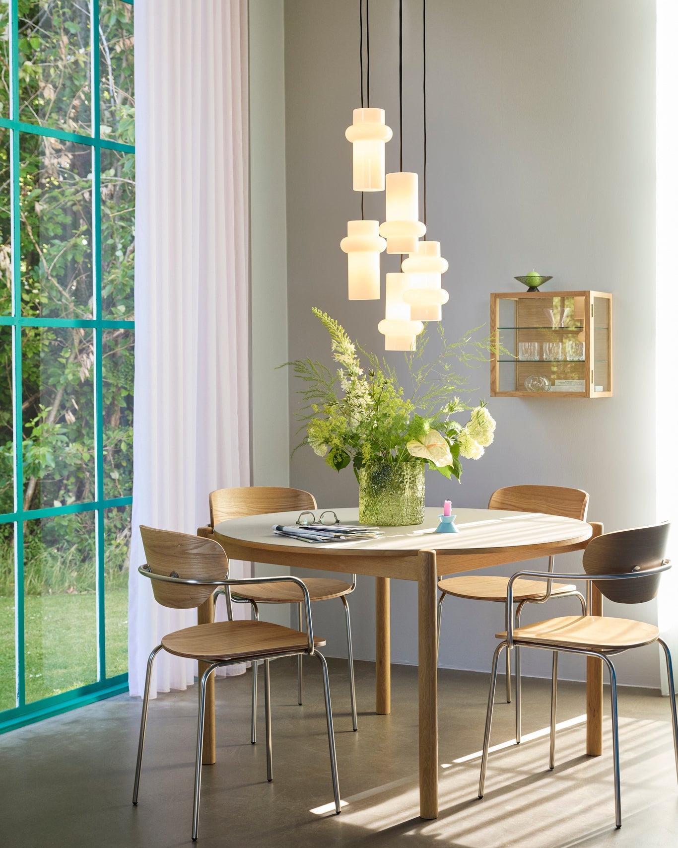Pilule down - Lampada a sospensione bianco opaco