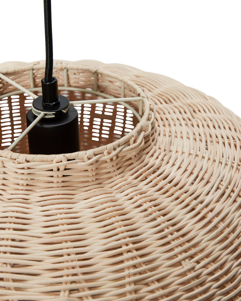 Chand - Lampada a sospensione ellisse in rattan