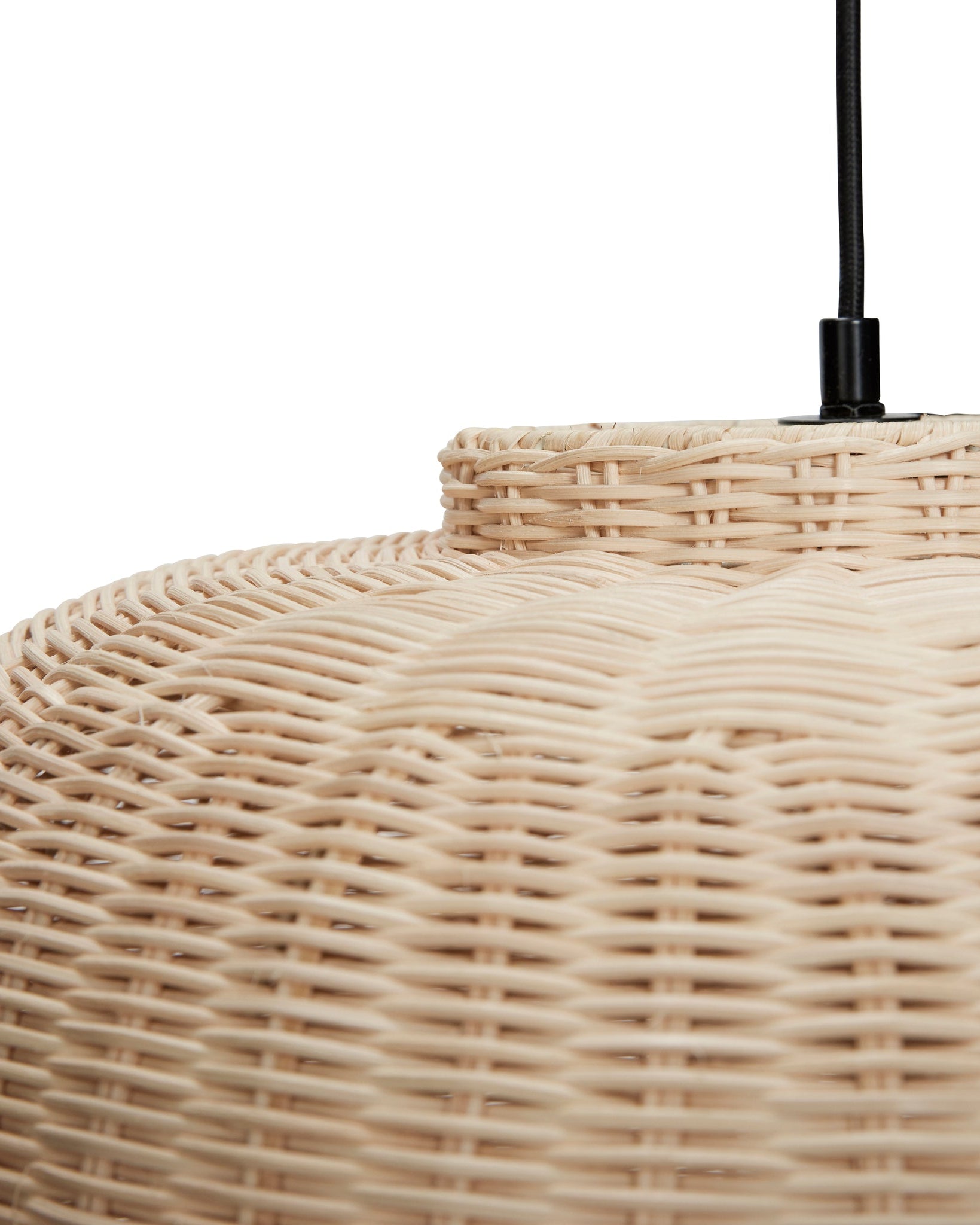 Chand - Lampada a sospensione ellisse in rattan