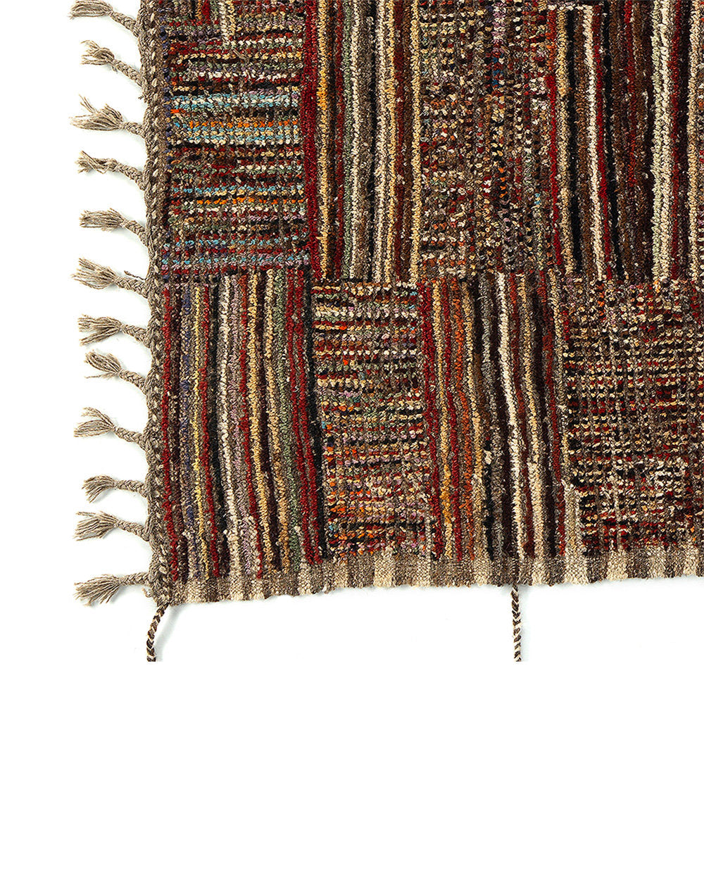 Afghan 0294 - tappeto in lana tessuto a mano, multicolore, 290 x 209