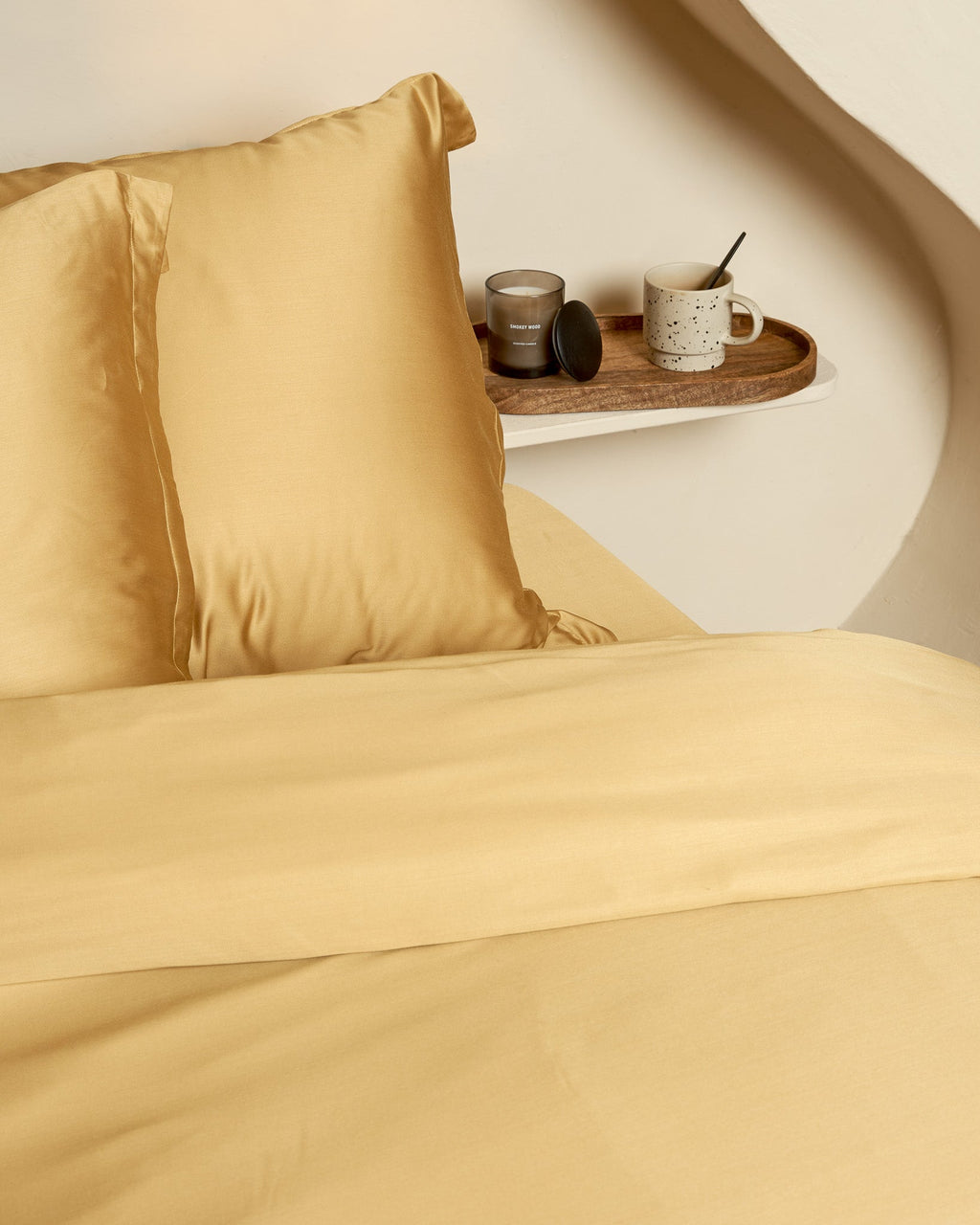 Bamboo - copripiumino in eco bamboo giallo, 240x220