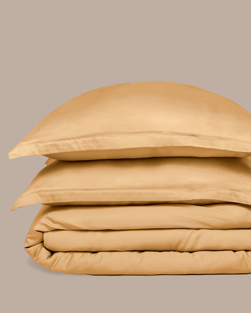 Bamboo - copripiumino in eco bamboo giallo, 240x220