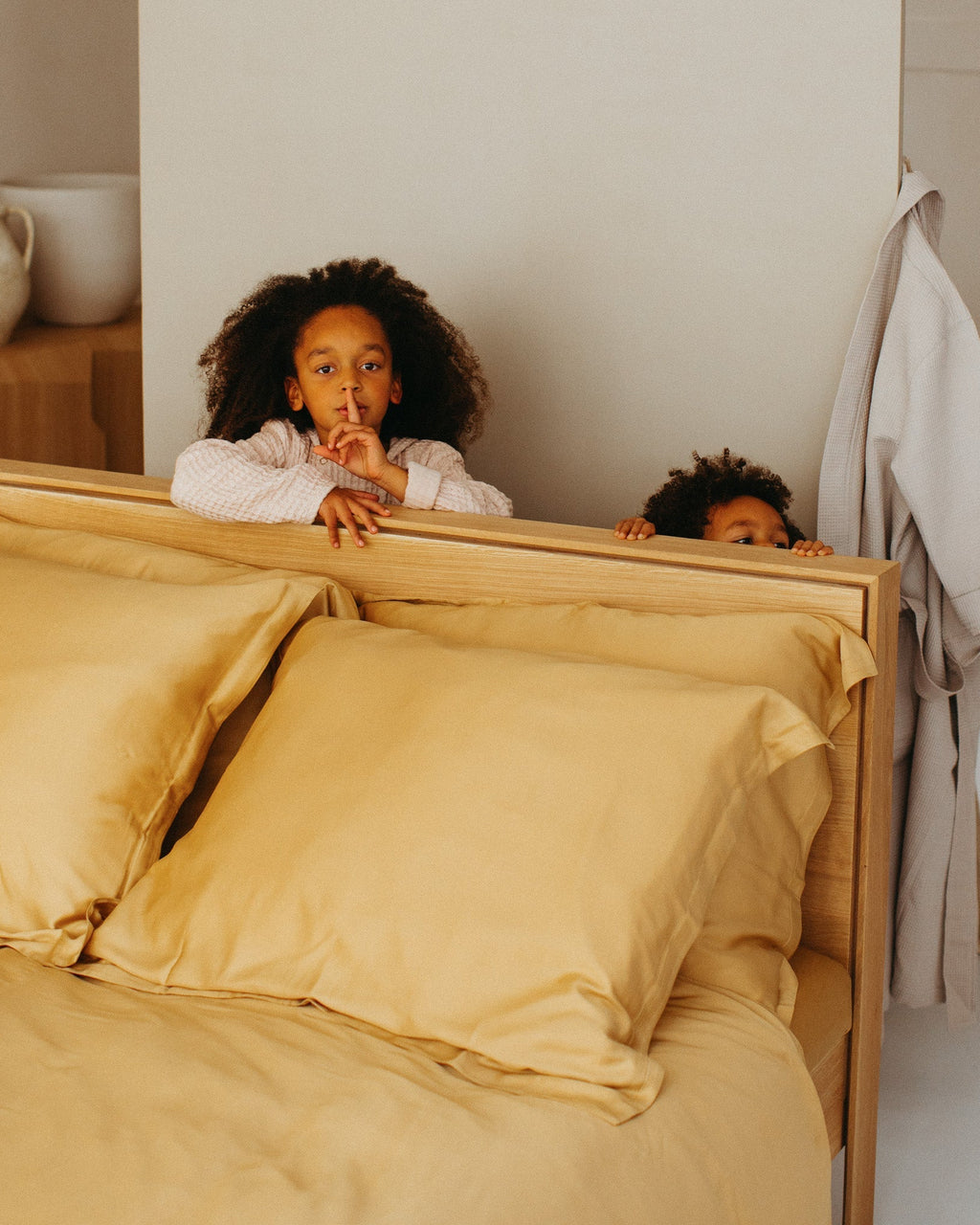 Bamboo - federa in eco bamboo gialla 50 x 75 cm