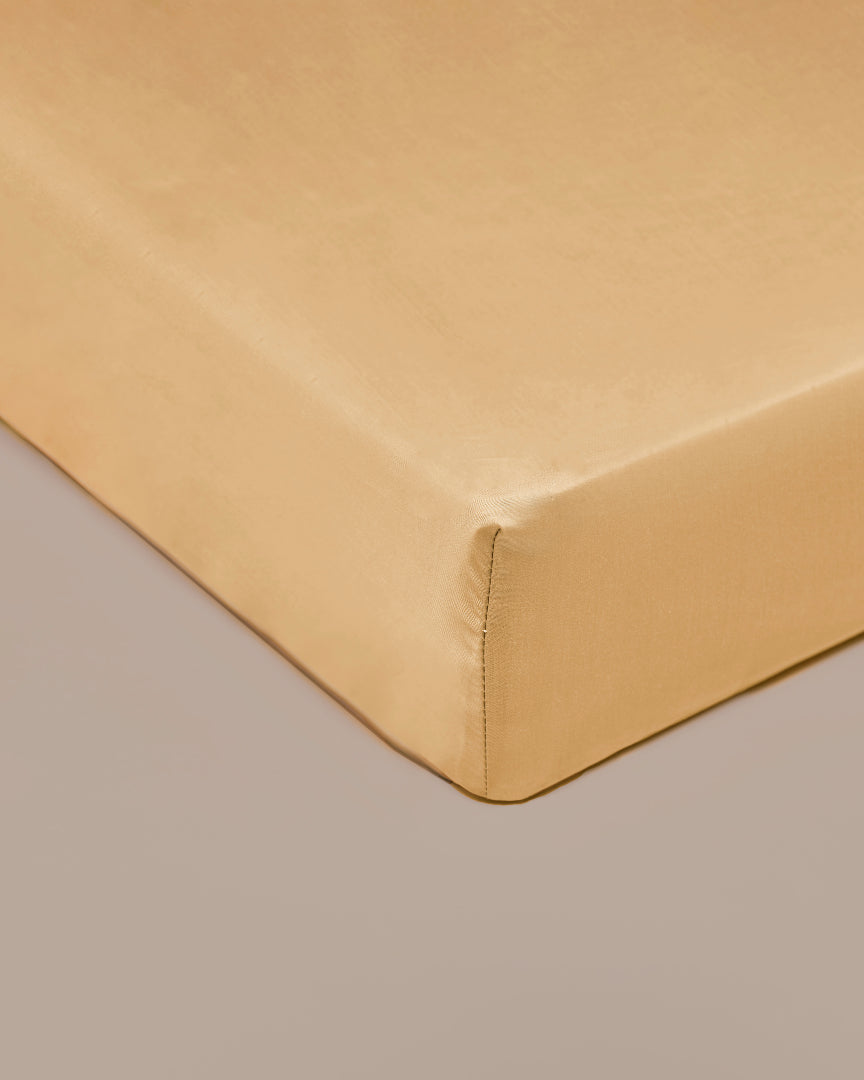 Bamboo - lenzuolo con angoli in eco bamboo, giallo 140 x 200 x 30