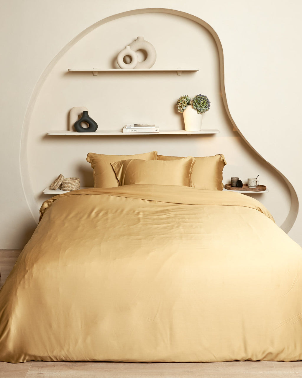 Bamboo - lenzuolo con angoli in eco bamboo, giallo 140 x 200 x 30