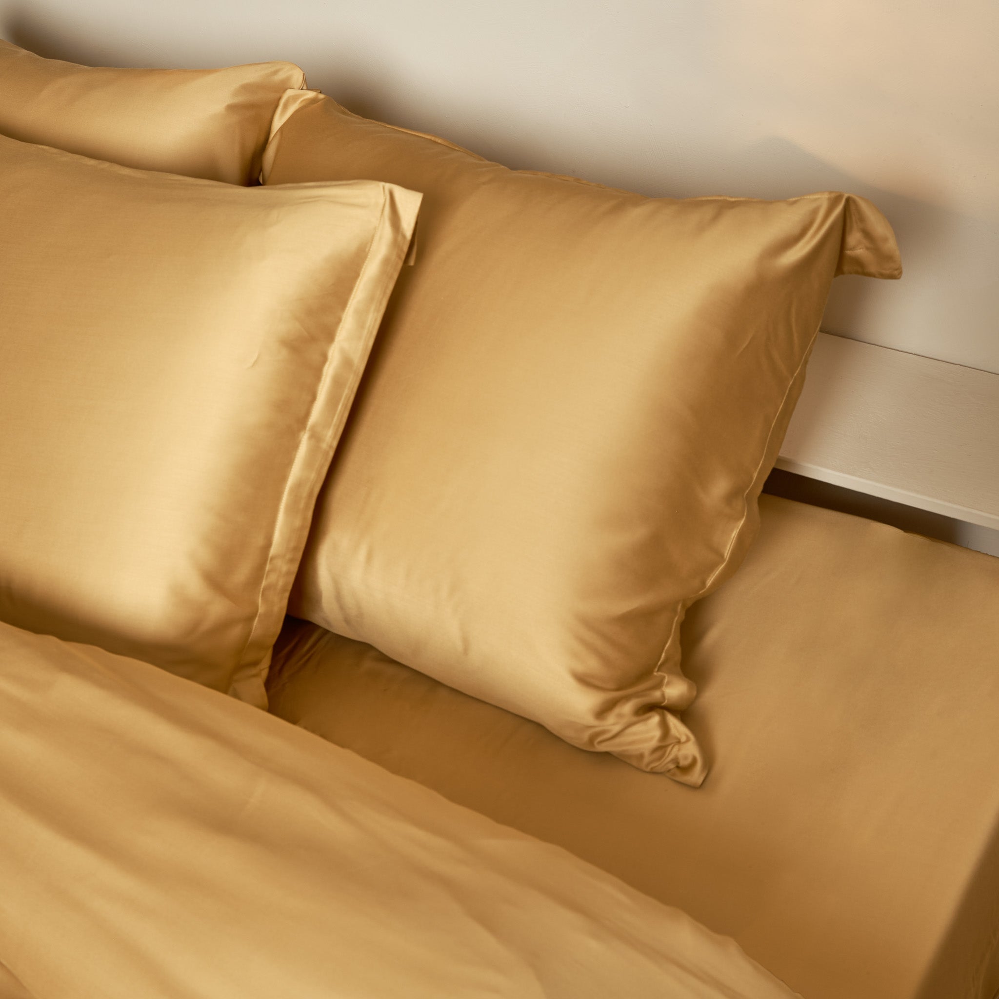 Bamboo - lenzuolo singolo con angoli, in eco bamboo giallo, 90 x 210 x 30