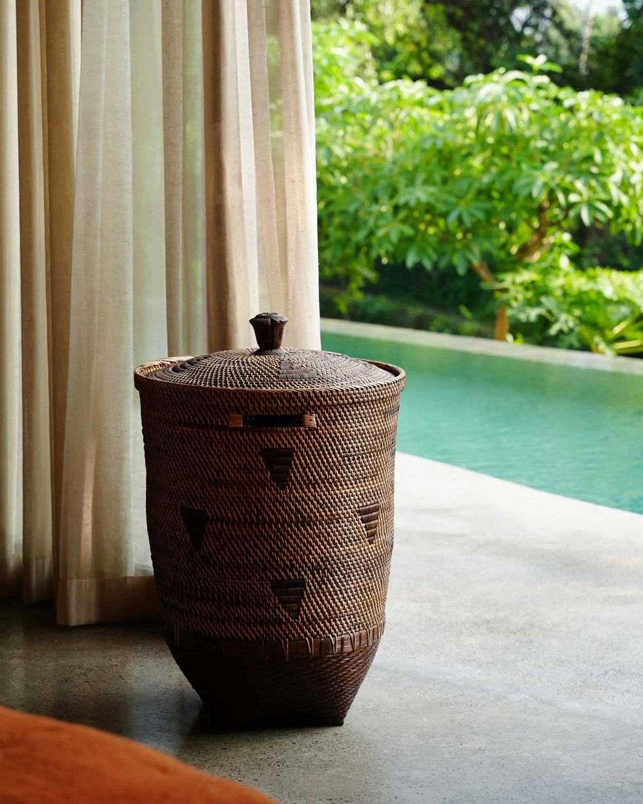 Coloniale XL - Cesto portabiancheria in rattan