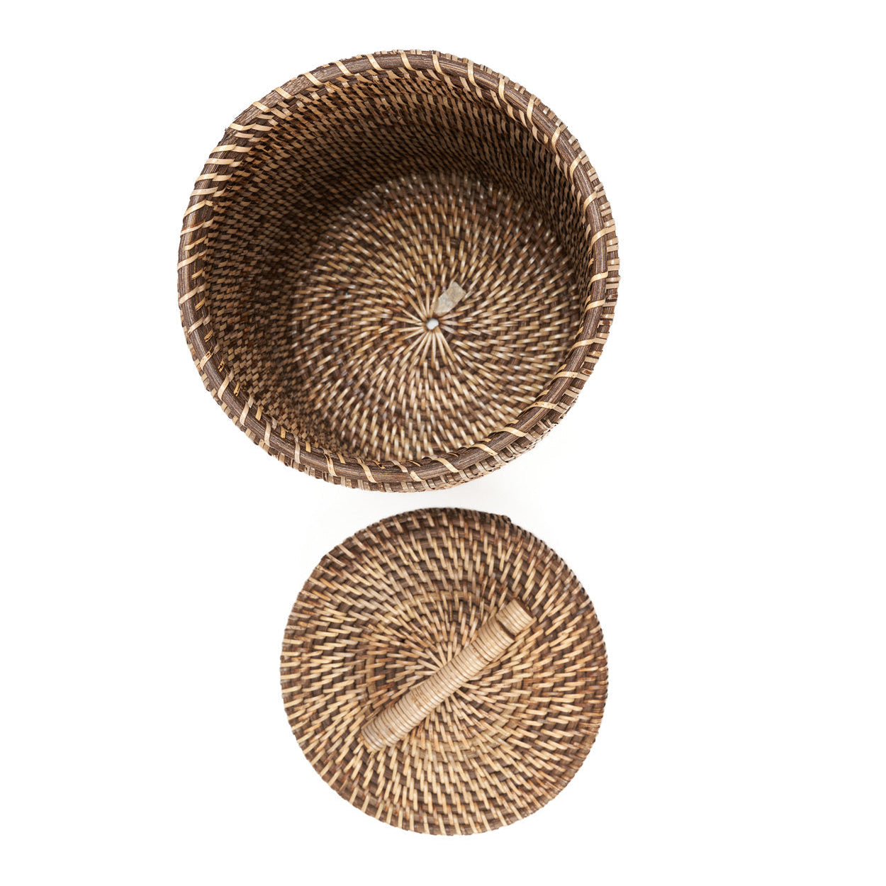 The rattan bin - cesto alto in rattan naturale