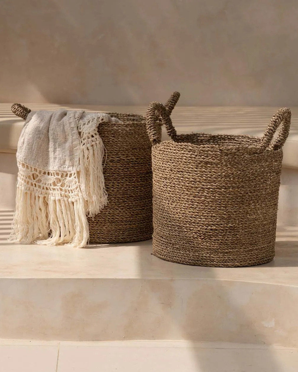 Sensity M - Cesto di alghe marine intrecciate