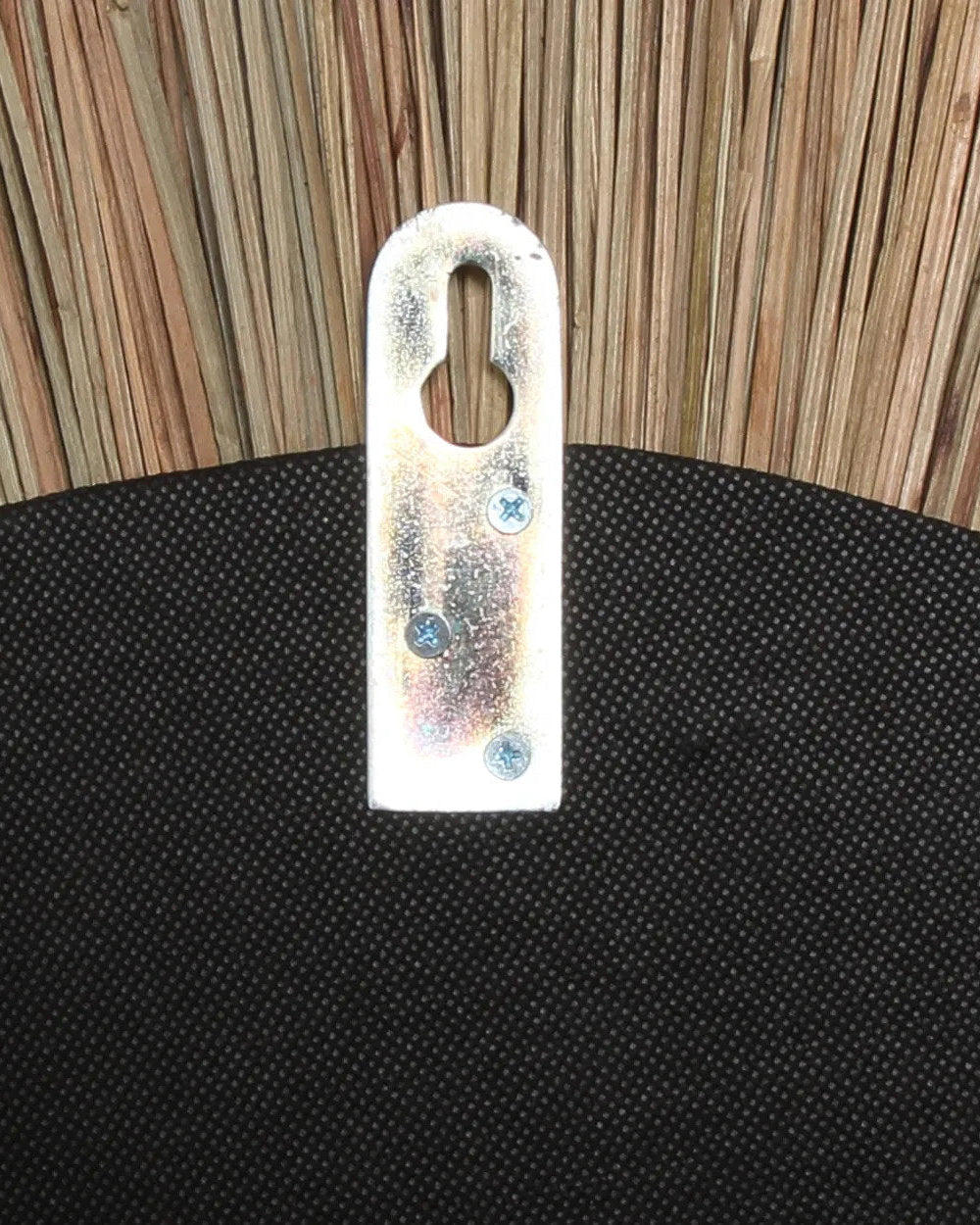 Alang L - Specchio Boho in giunchi intrecciati, 50 cm