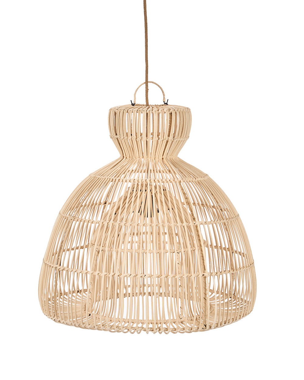 Matcha Whisk M - Lampada a sospensione in rattan