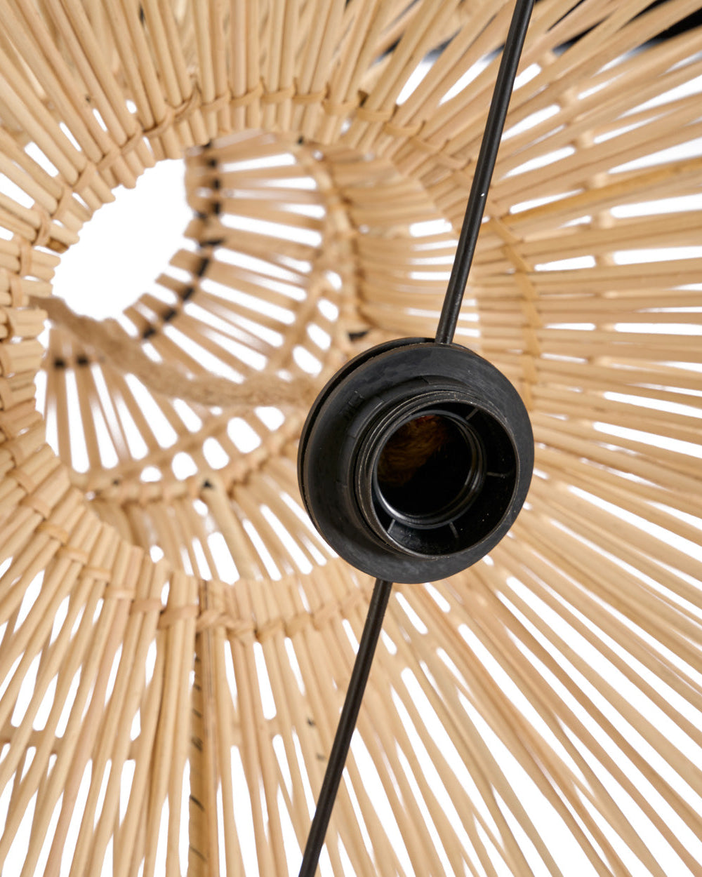 Matcha Whisk M - Lampada a sospensione in rattan