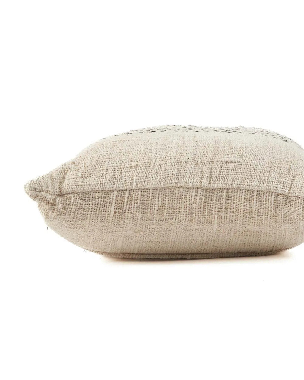 Misty - Copricuscino in cotone tinta naturale e nero