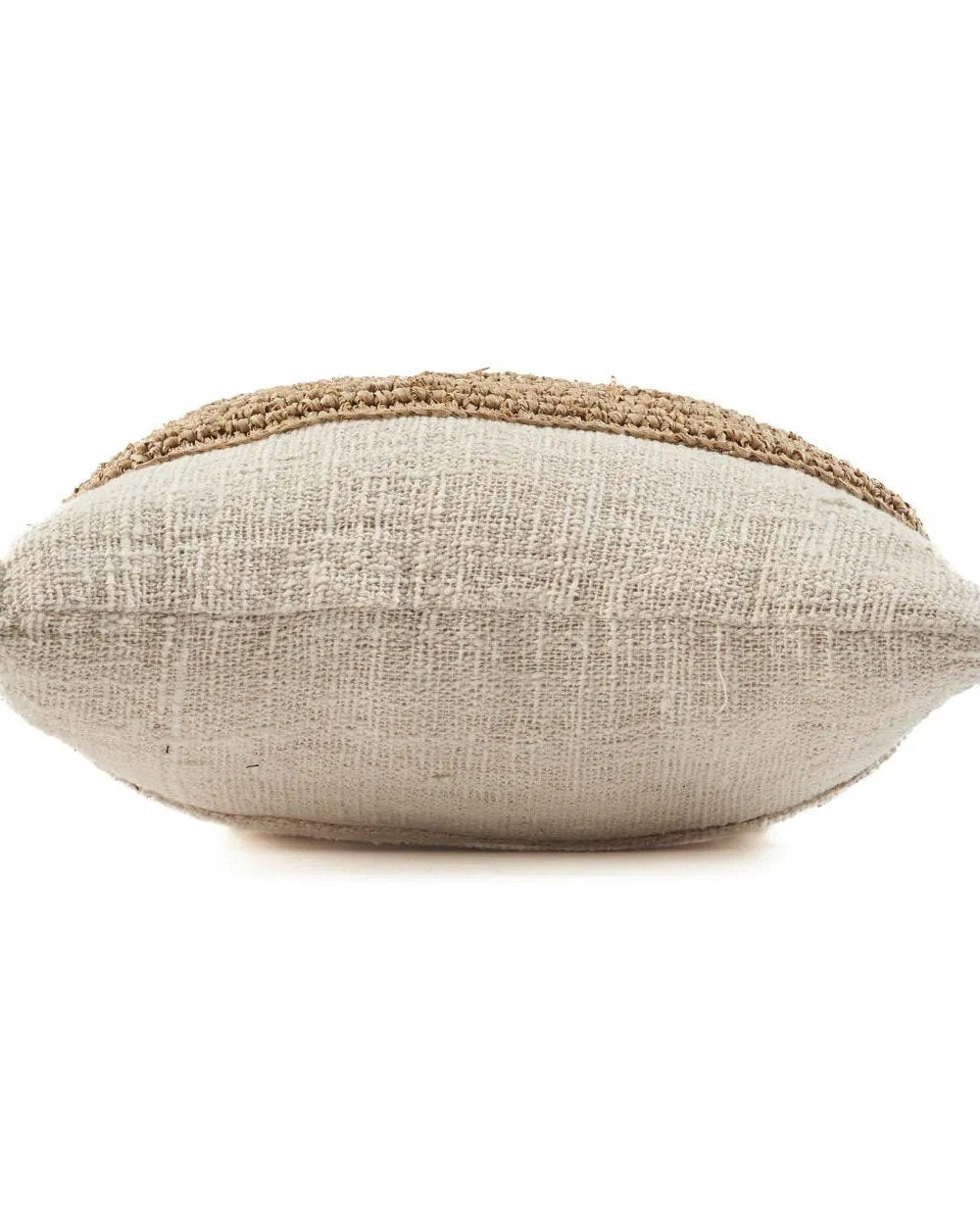 Stamp - Fodera per cuscino in cotone e  rafia naturale, 50 x 50