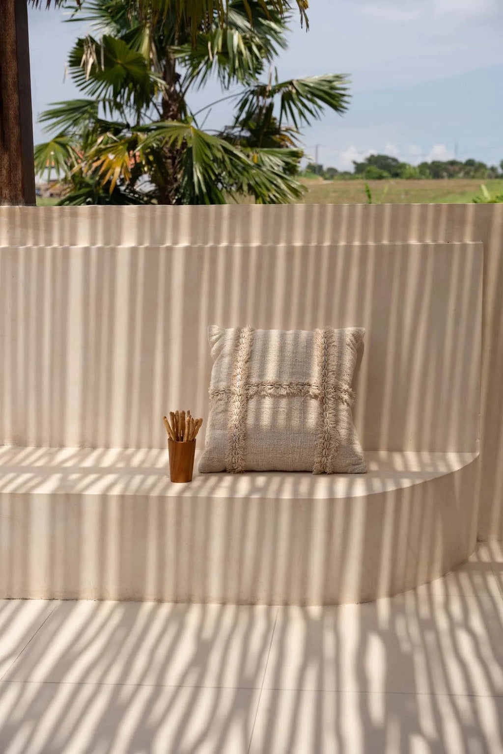 Nomad - Fodera per cuscino in cotone tinta naturale