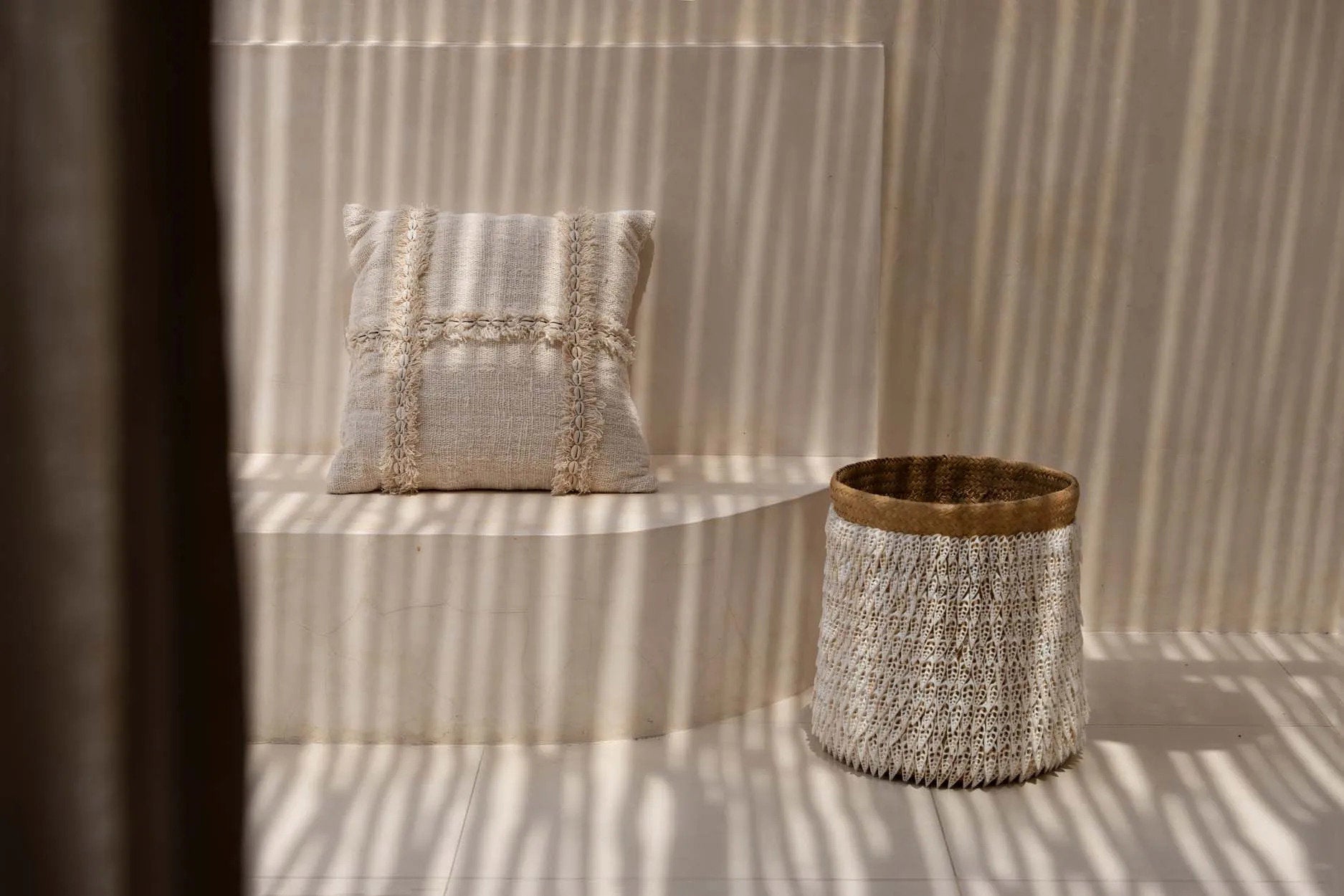 Nomad - Fodera per cuscino in cotone tinta naturale