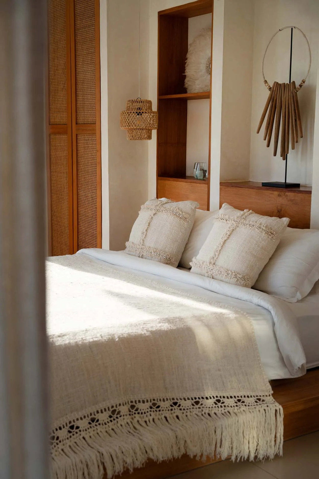 Nomad - Fodera per cuscino in cotone tinta naturale