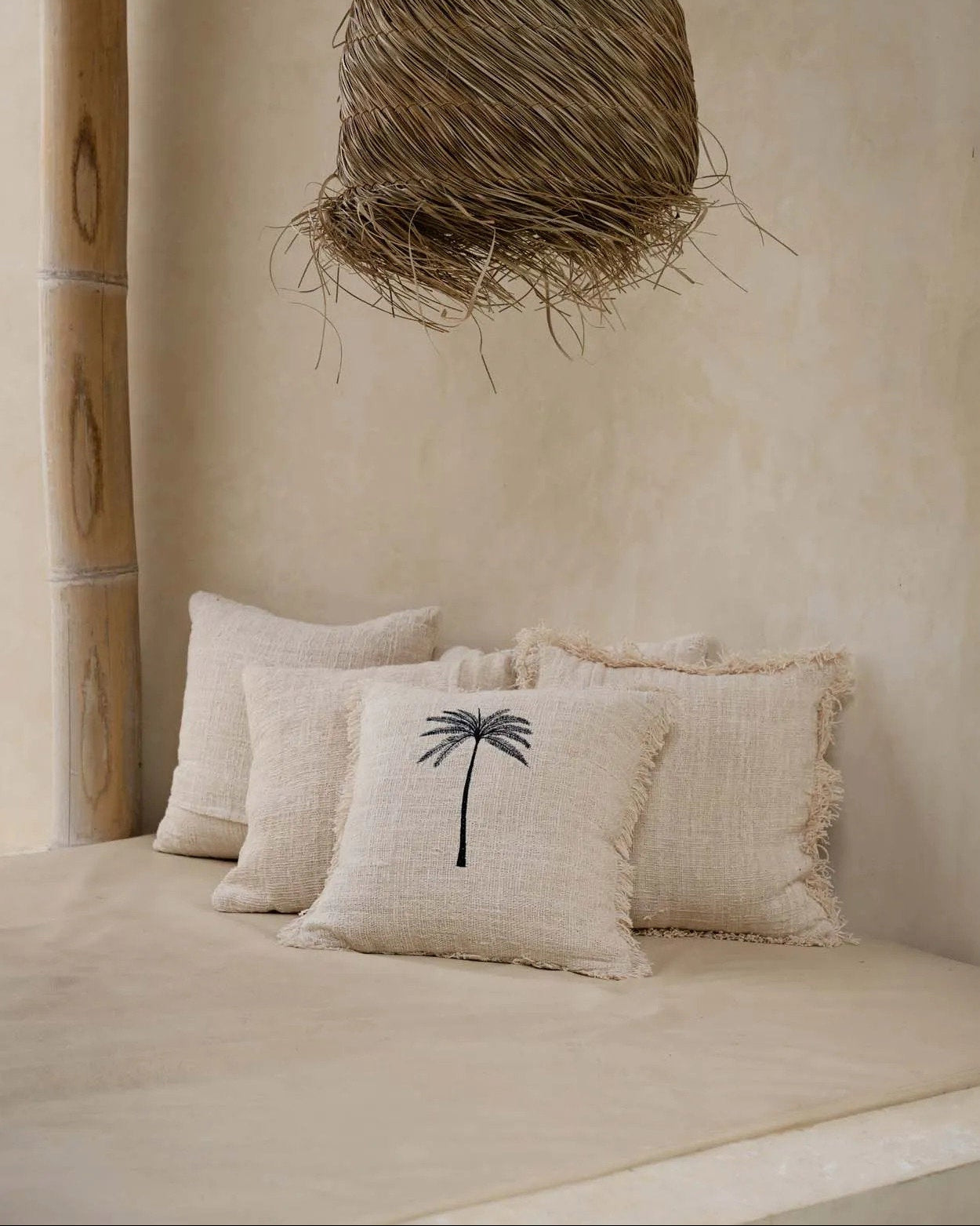 Gili Palm - Federa per cuscino in cotone con palma