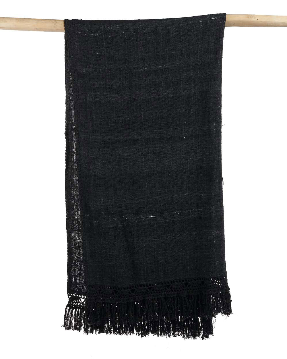 The Gypsy - plaid in cotone nero