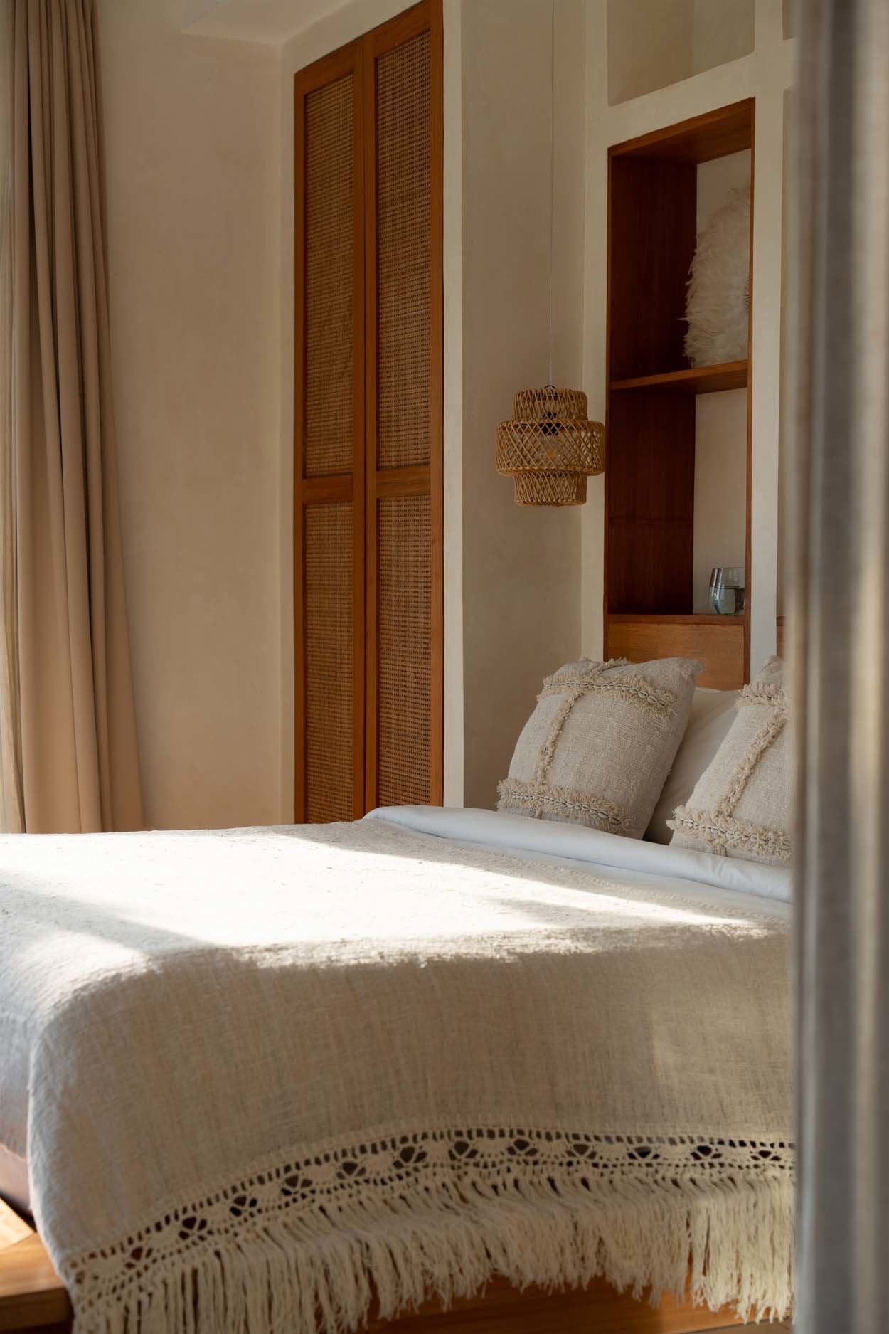 The Gypsy - Plaid in cotone bianco