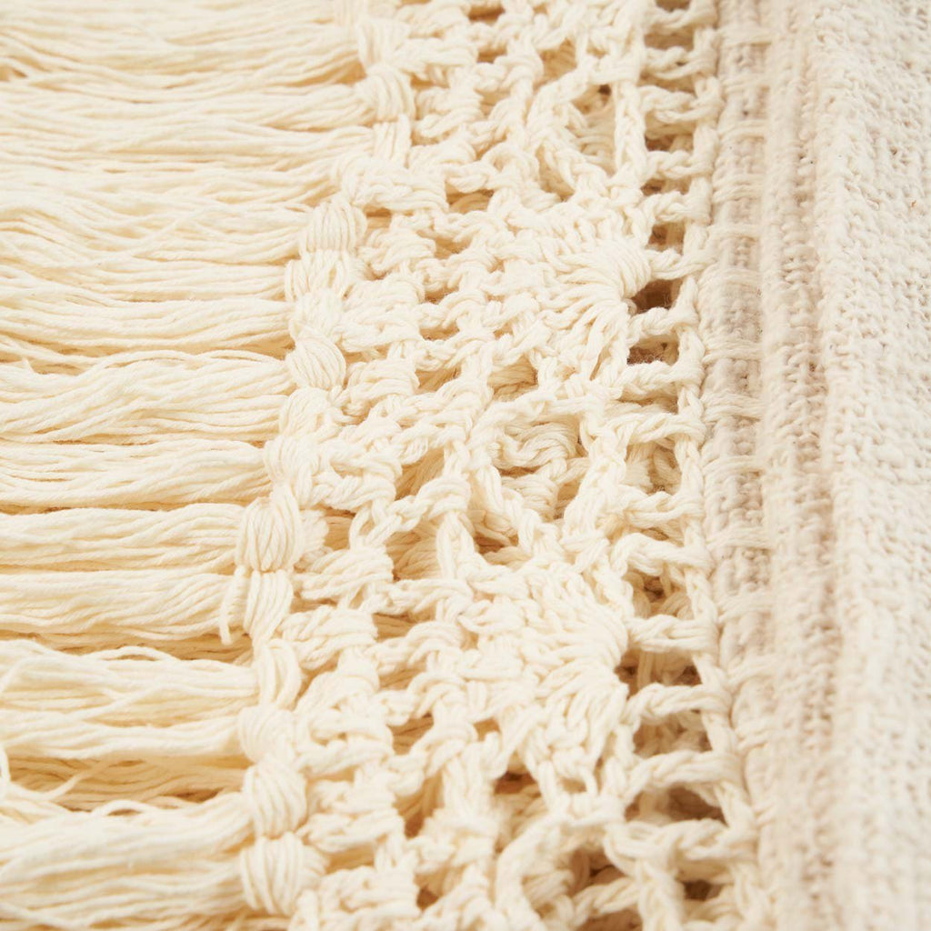 The Gypsy - Plaid in cotone bianco