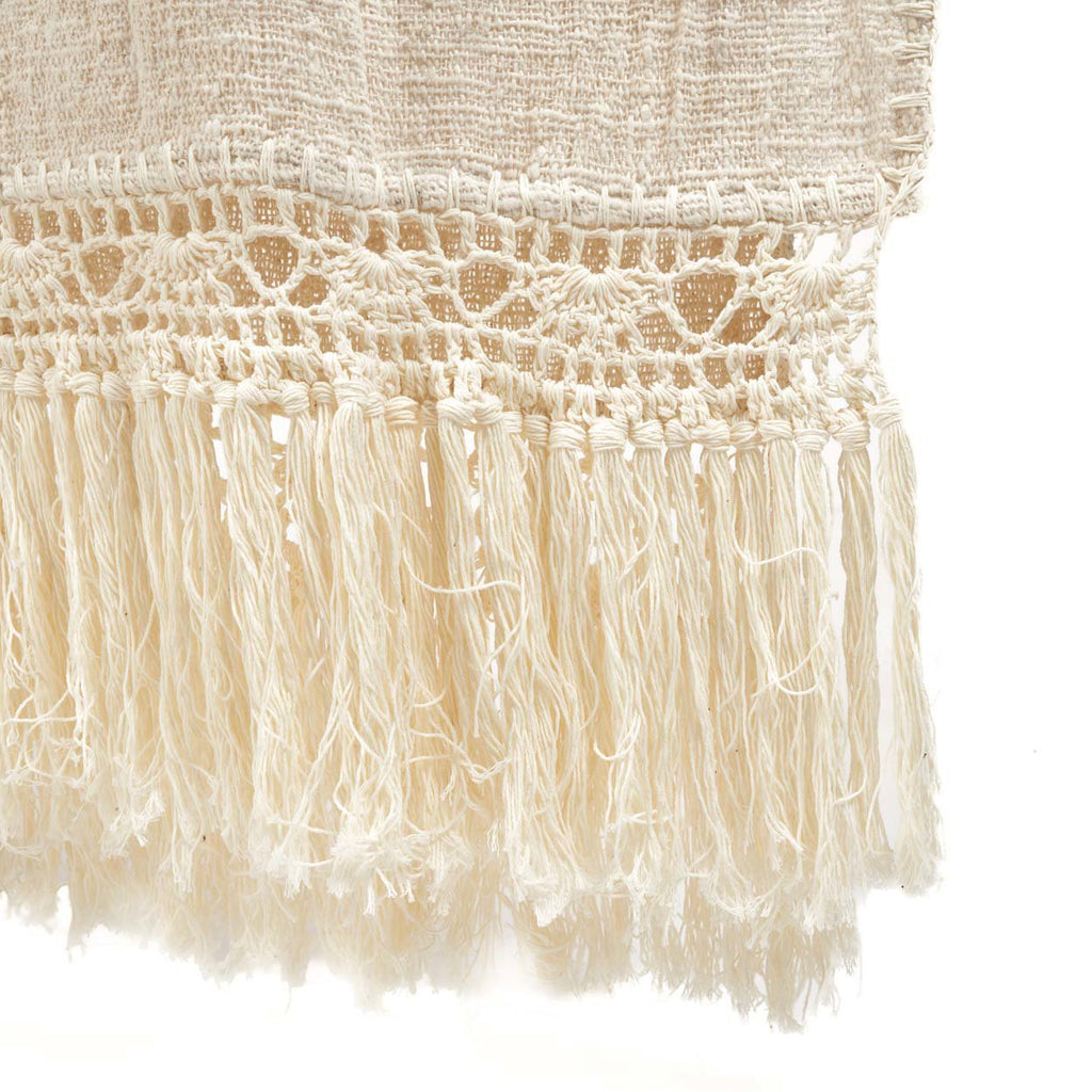 The Gypsy - Plaid in cotone bianco