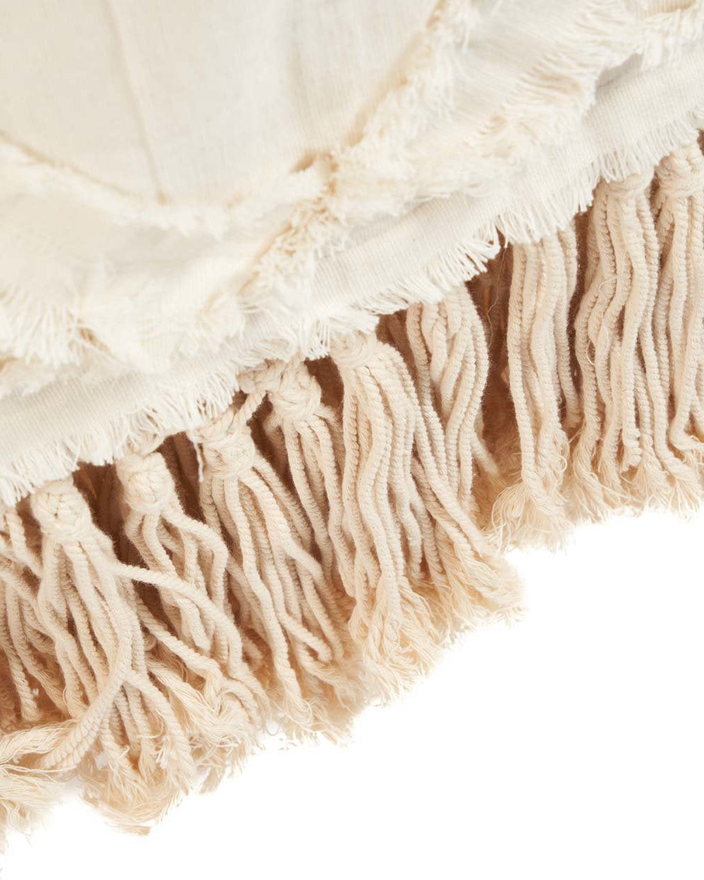 The Berber - Copriletto in cotone bianco avorio