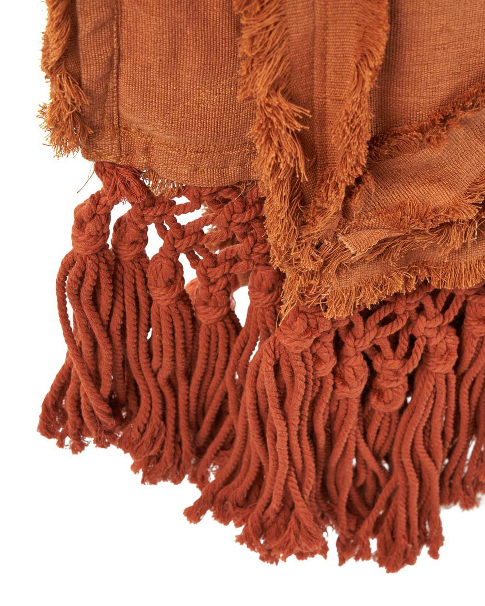 The Berber - Copriletto in cotone - terracotta