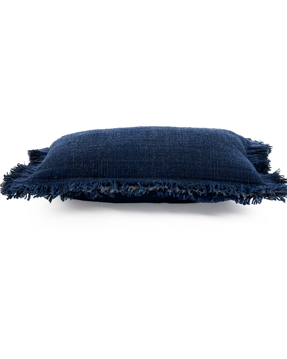Azure - Fodera per cuscino con frange, indian blu - 30x50