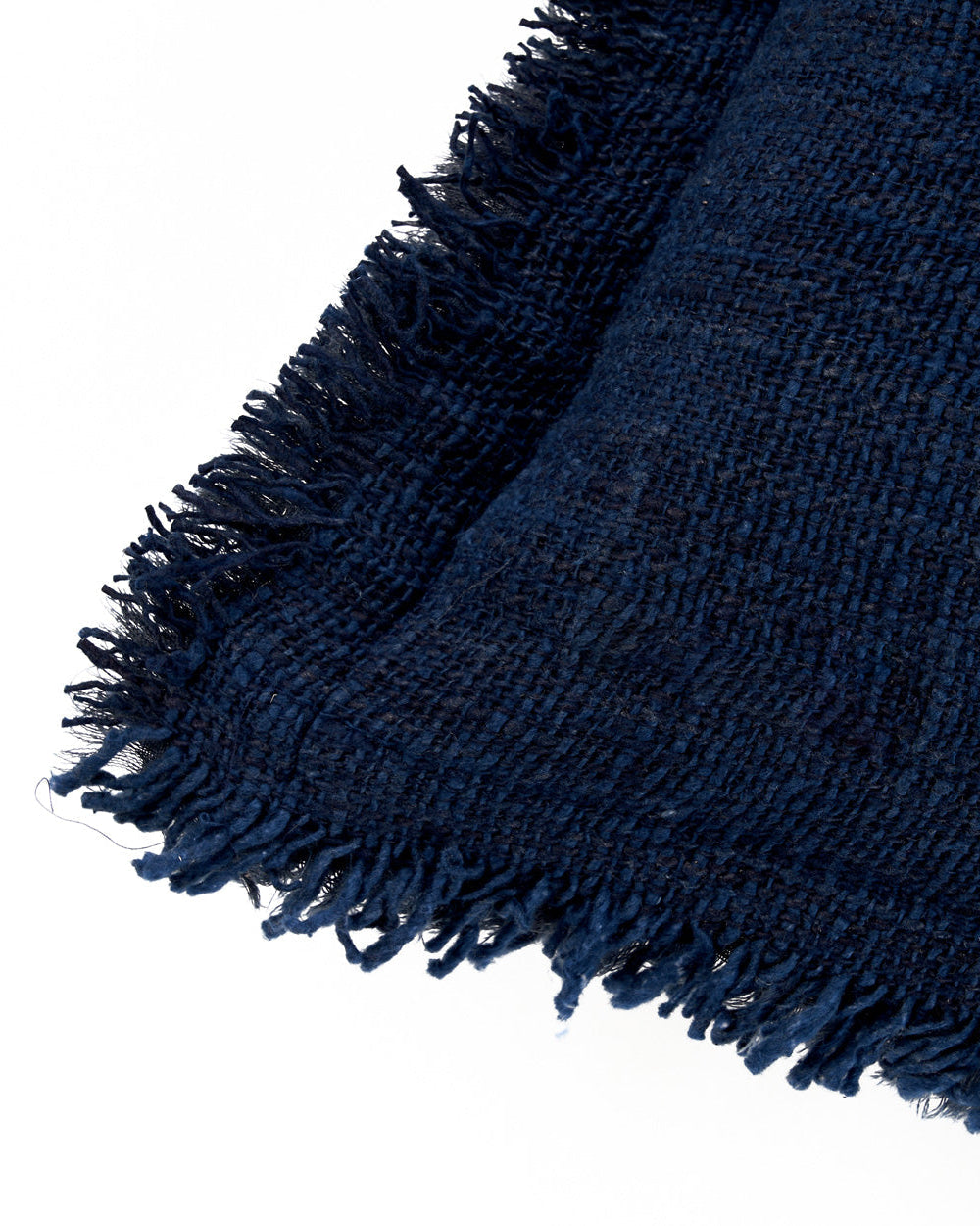 Azure - Fodera per cuscino con frange, indian blu - 30x50