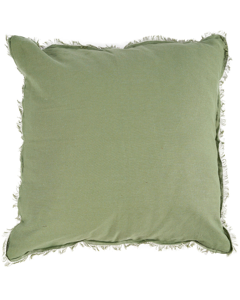 Minty Fresh - fodera per cuscino in lino verde menta, 50 x 50