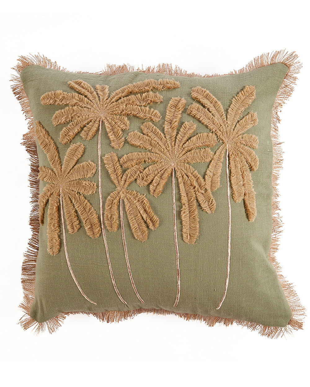 Tropical Breeze - Fodera per cuscino in cotone, verde, 50 x 50