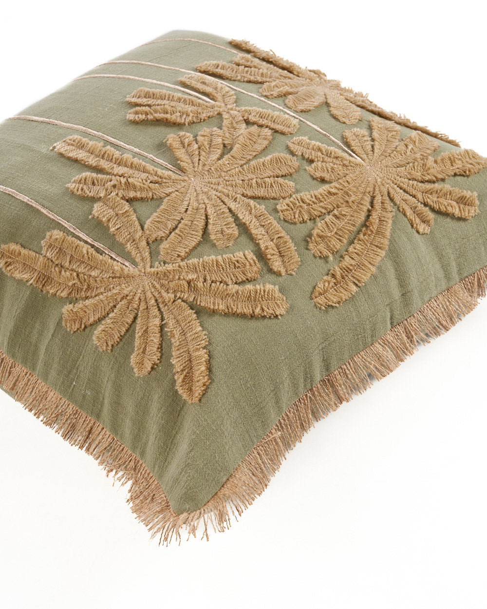 Tropical Breeze - Fodera per cuscino in cotone, verde, 50 x 50