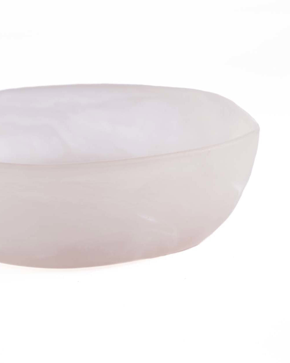 Rose - Portasapone in resina, rosa e bianco