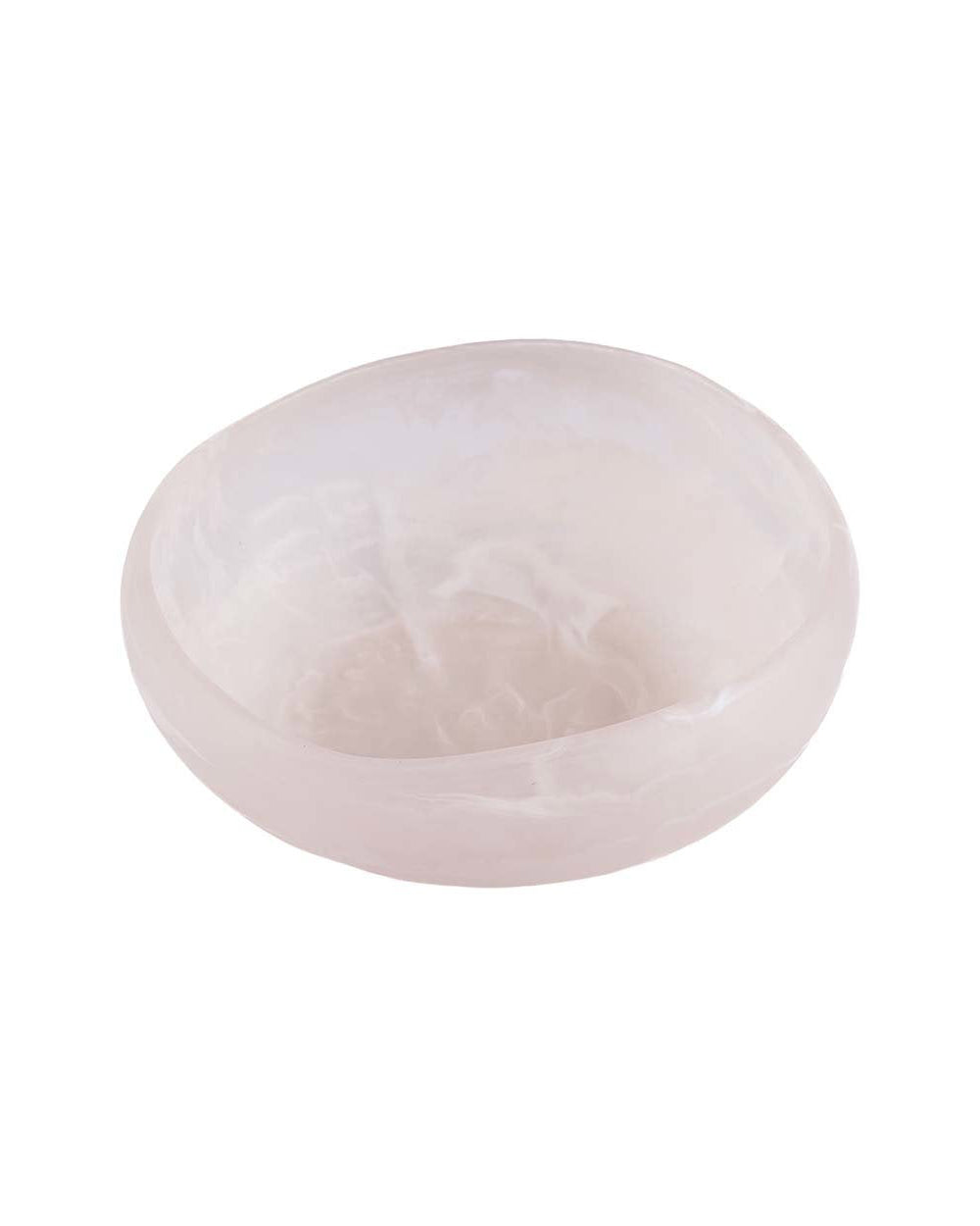 Rose - Portasapone in resina, rosa e bianco