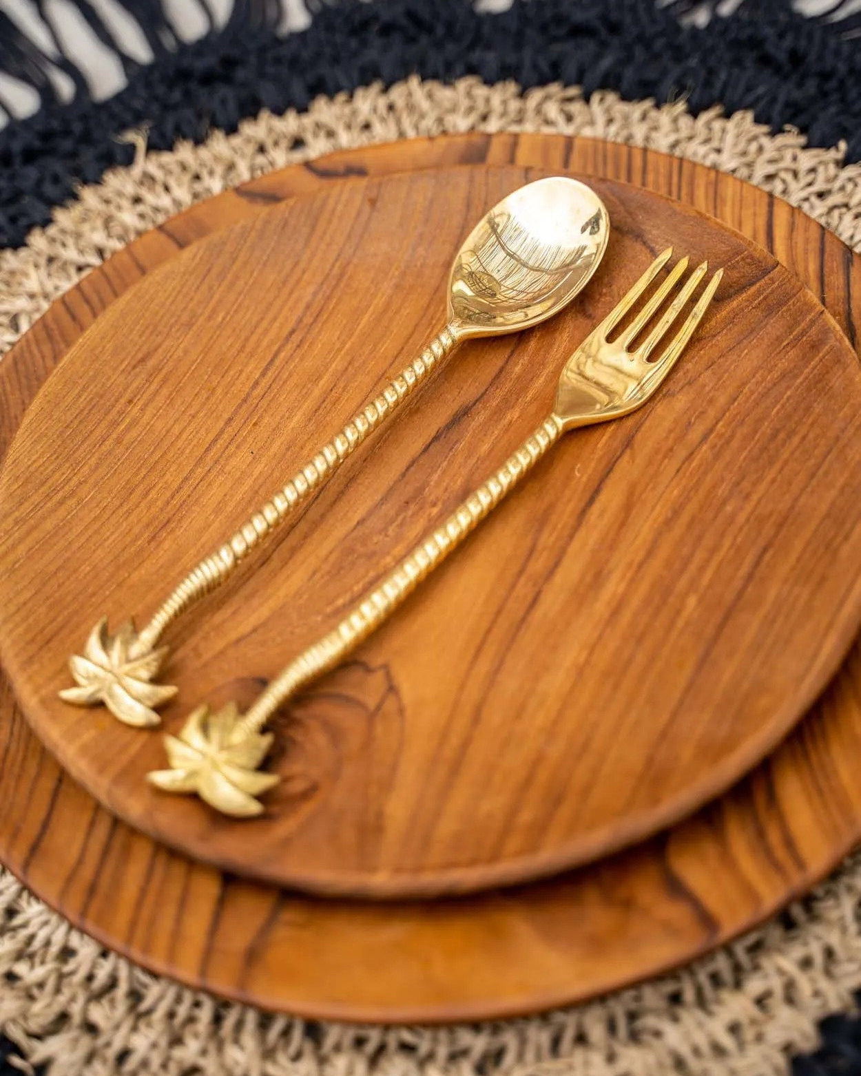 The Teak Root M - Piatto rotondo in teak