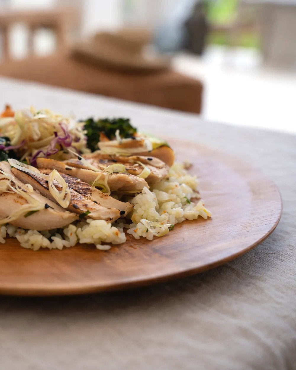 The Teak Root M - Piatto rotondo in teak