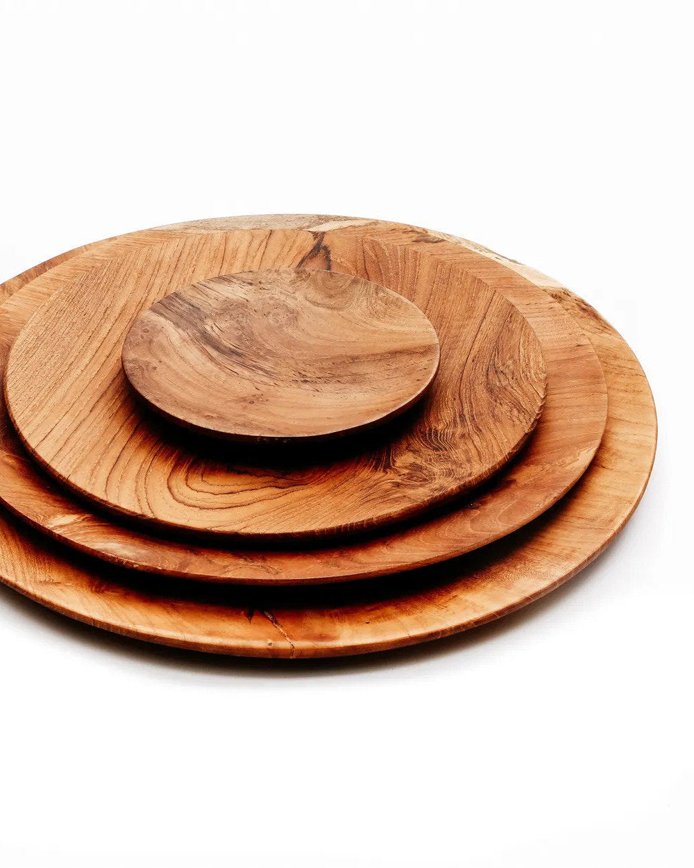 The Teak Root M - Piatto rotondo in teak