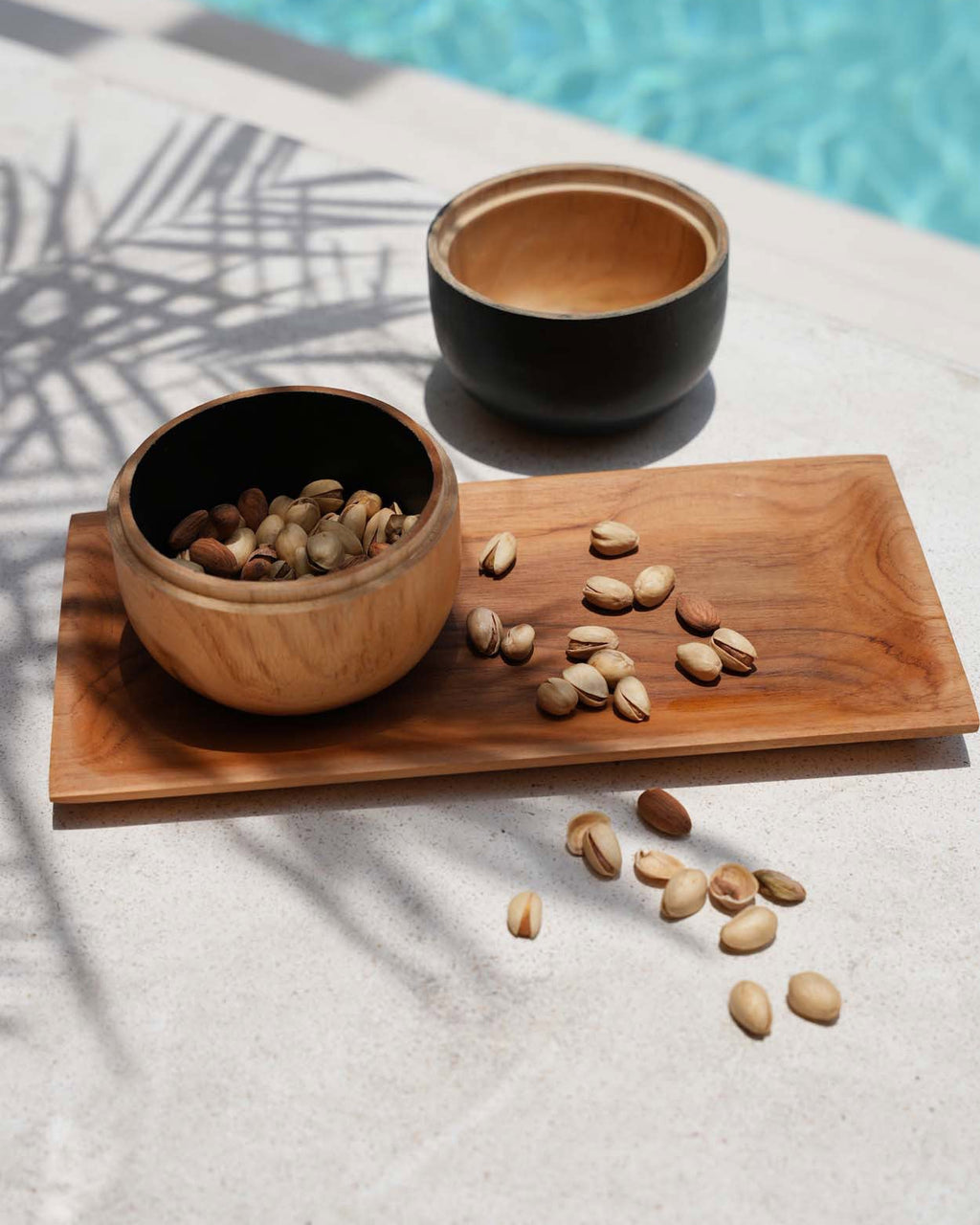 The teak root - Piatto per sushi in teak - M