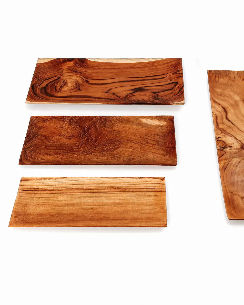 The teak root - Piatto per sushi in teak - M