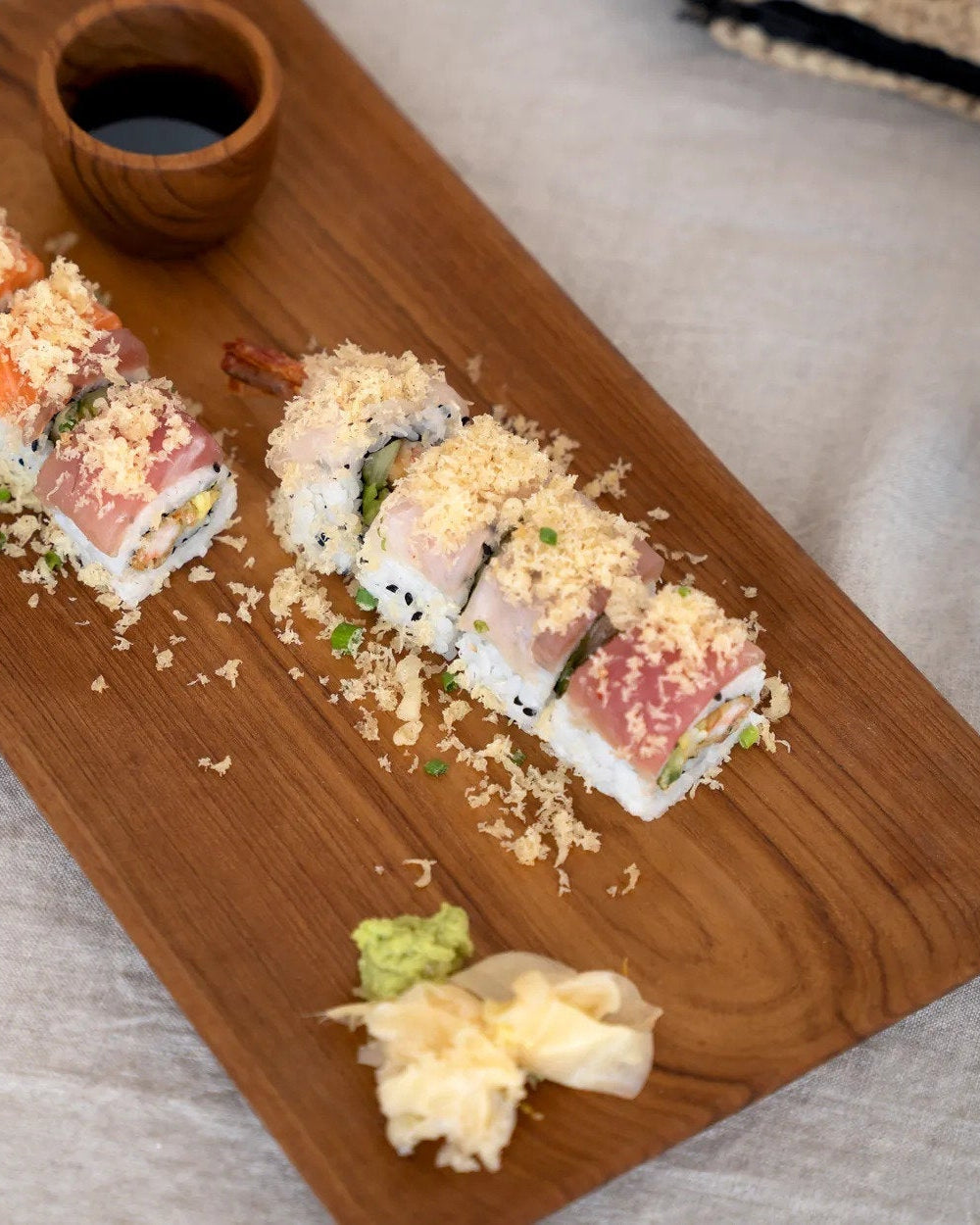 The teak root - Piatto per sushi in teak - L