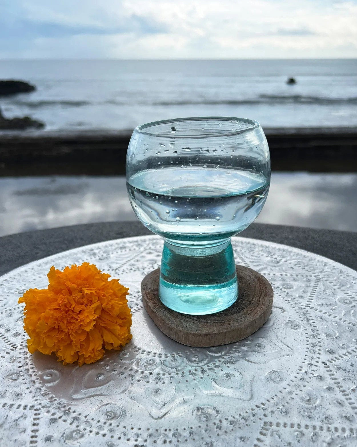The Teak Root - Sottobicchiere in Teak Boho