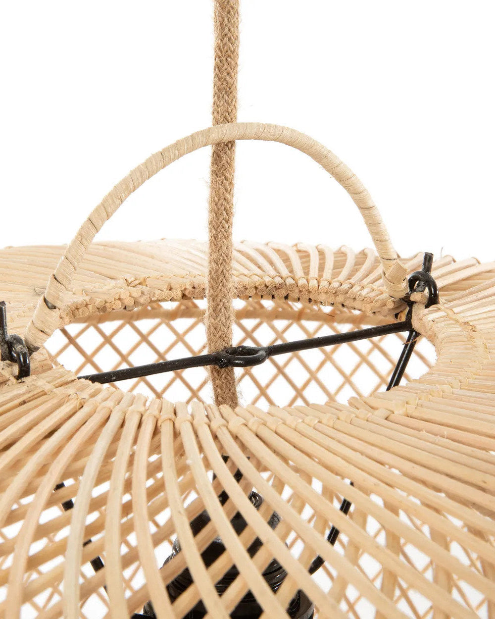 Wholly L - paralume in rattan per sospensione