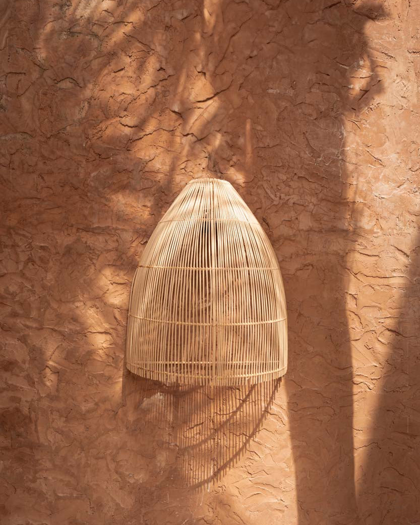 Lalo L - Paralume in rattan per lampada a parete